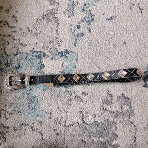 Atlas Blingy Pink Western Belt